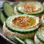 Cucumber and Hummus Bites
