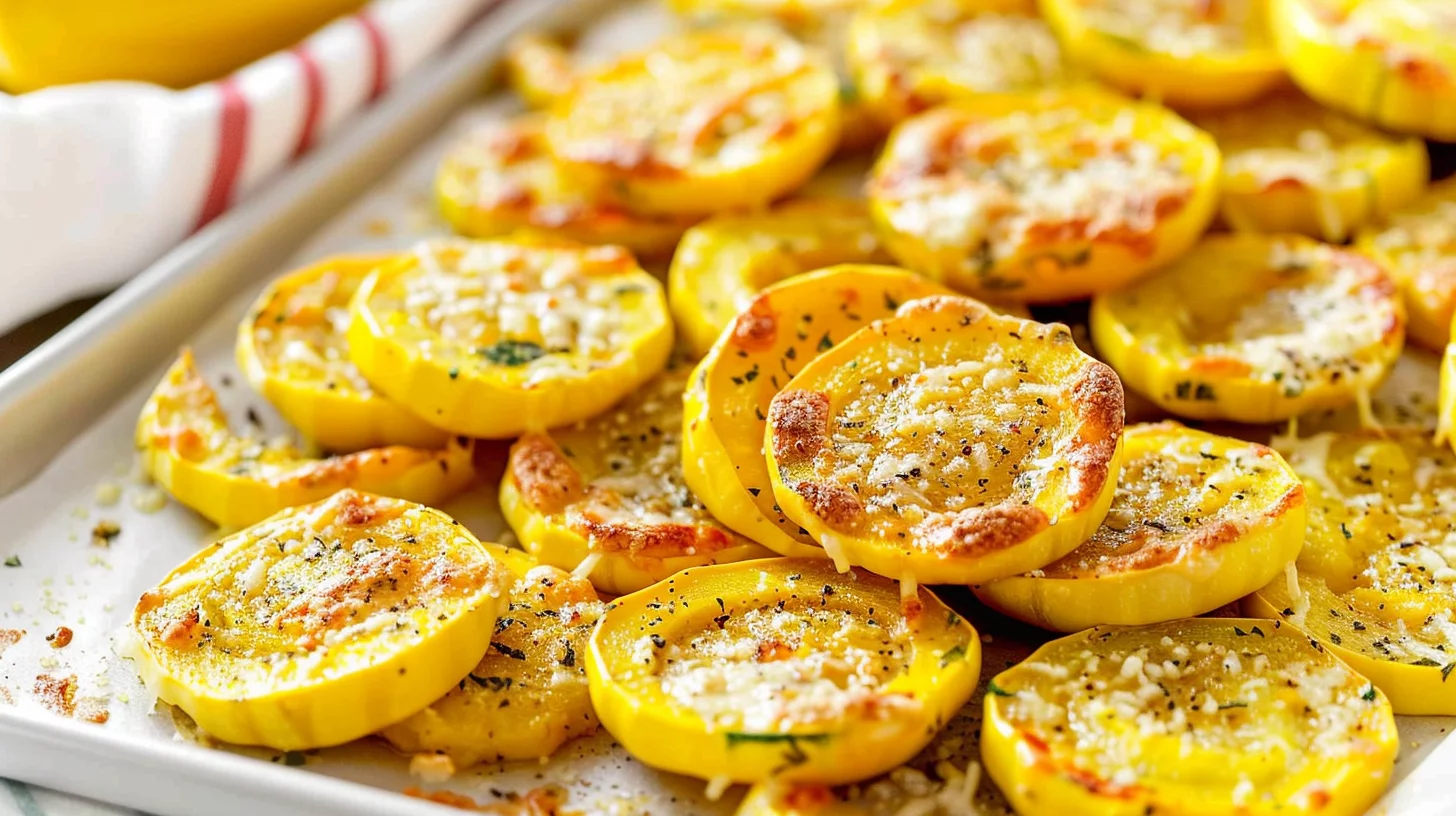 Easy Baked Parmesan Yellow Squash Recipe