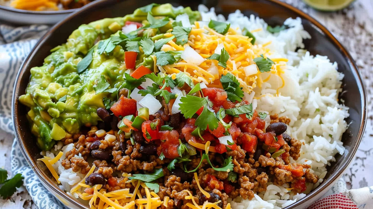 Easy Taco Rice Bowl