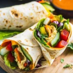 Easy Vegetarian Hummus Wraps