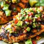 Fiesta Lime Chicken With Avocado Salsa
