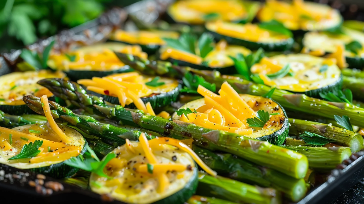 Flavorful Asparagus With Zucchini and Squash