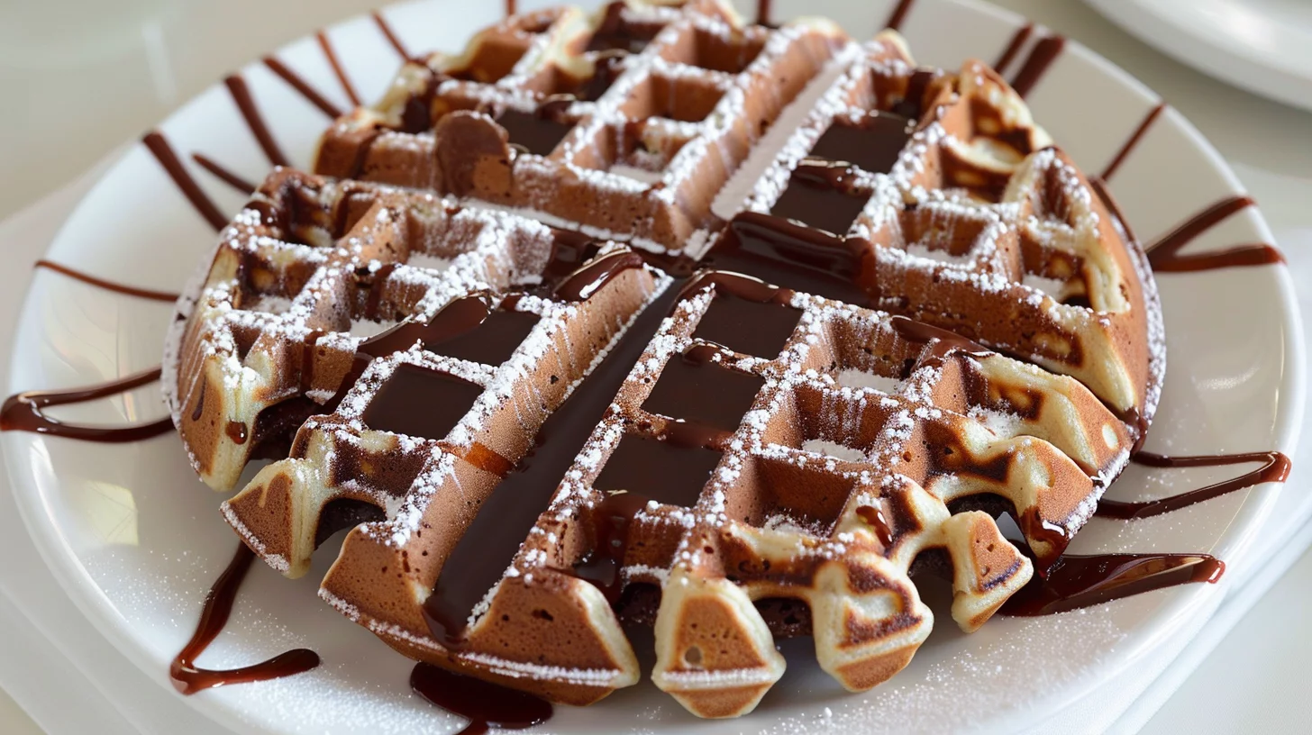 Flourless Brownie Waffles
