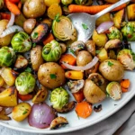 Garlic Herb Roasted Summer Vegetables