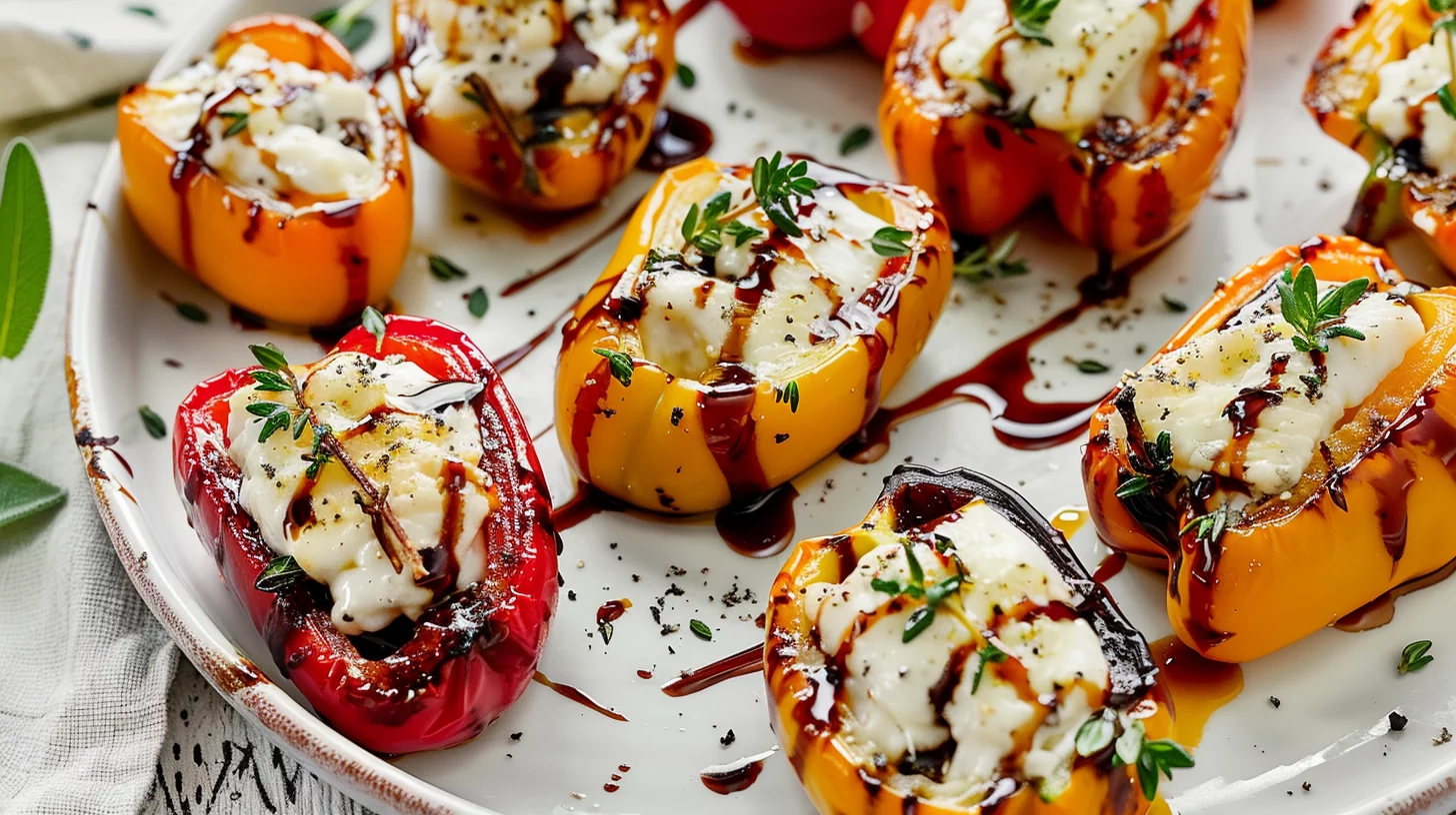 Goat Cheese Stuffed Mini Peppers