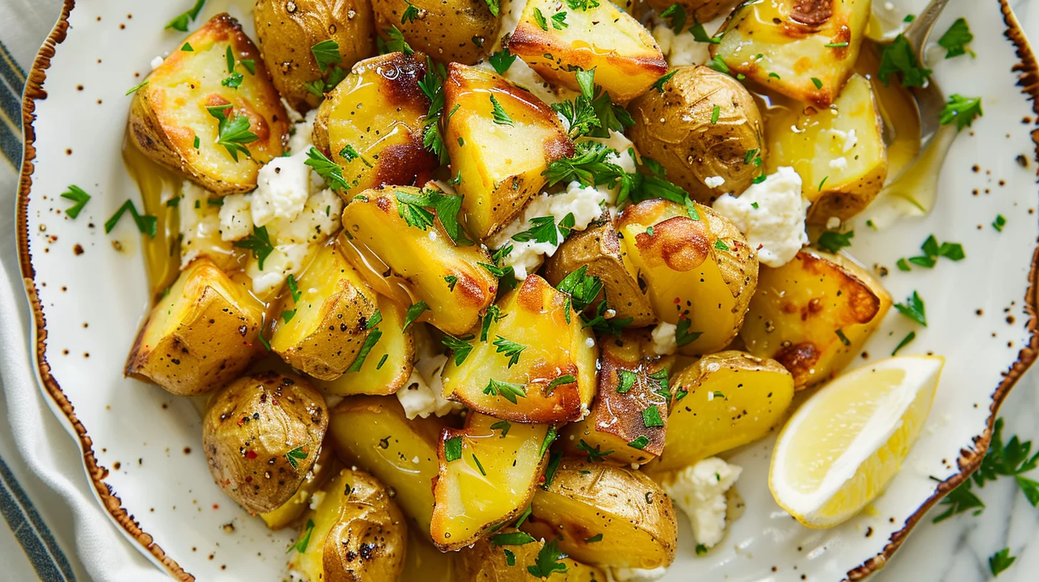 Greek Potatoes With Whipped Feta