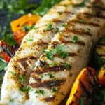 Grilled Fish and Veggie Plate