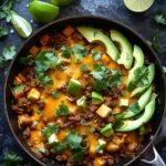 Healthy Ground Beef Taco Skillet