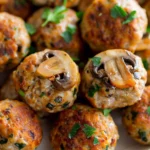 Healthy Vegan Mushroom Meatballs