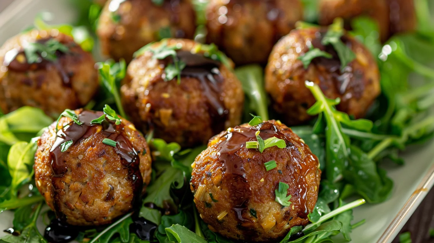 Healthy Vegan Mushroom Meatballs