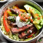 High Protein Steak Fajita Bowl