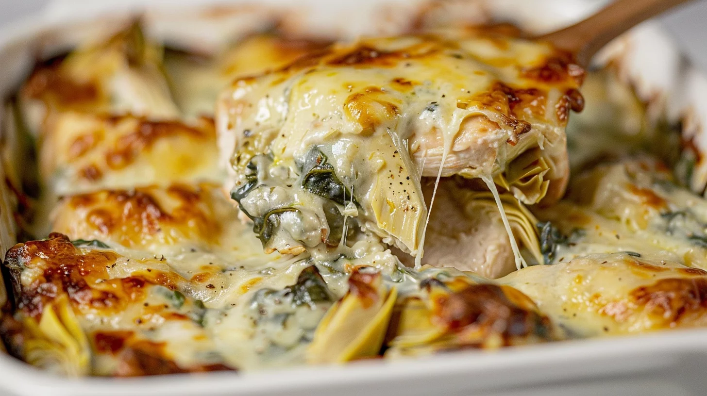 How To Make Spinach Artichoke Chicken Casserole
