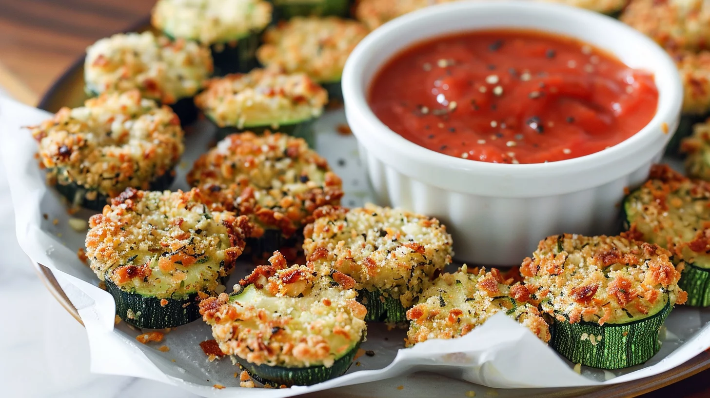 Italian Inspired Zucchini Garlic Bites