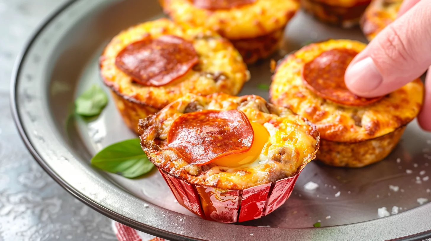 Keto Carnivore Pizza Muffins