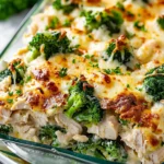 Keto Chicken Alfredo Bake