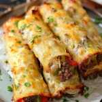 Keto Philly Cheesesteak Rolls