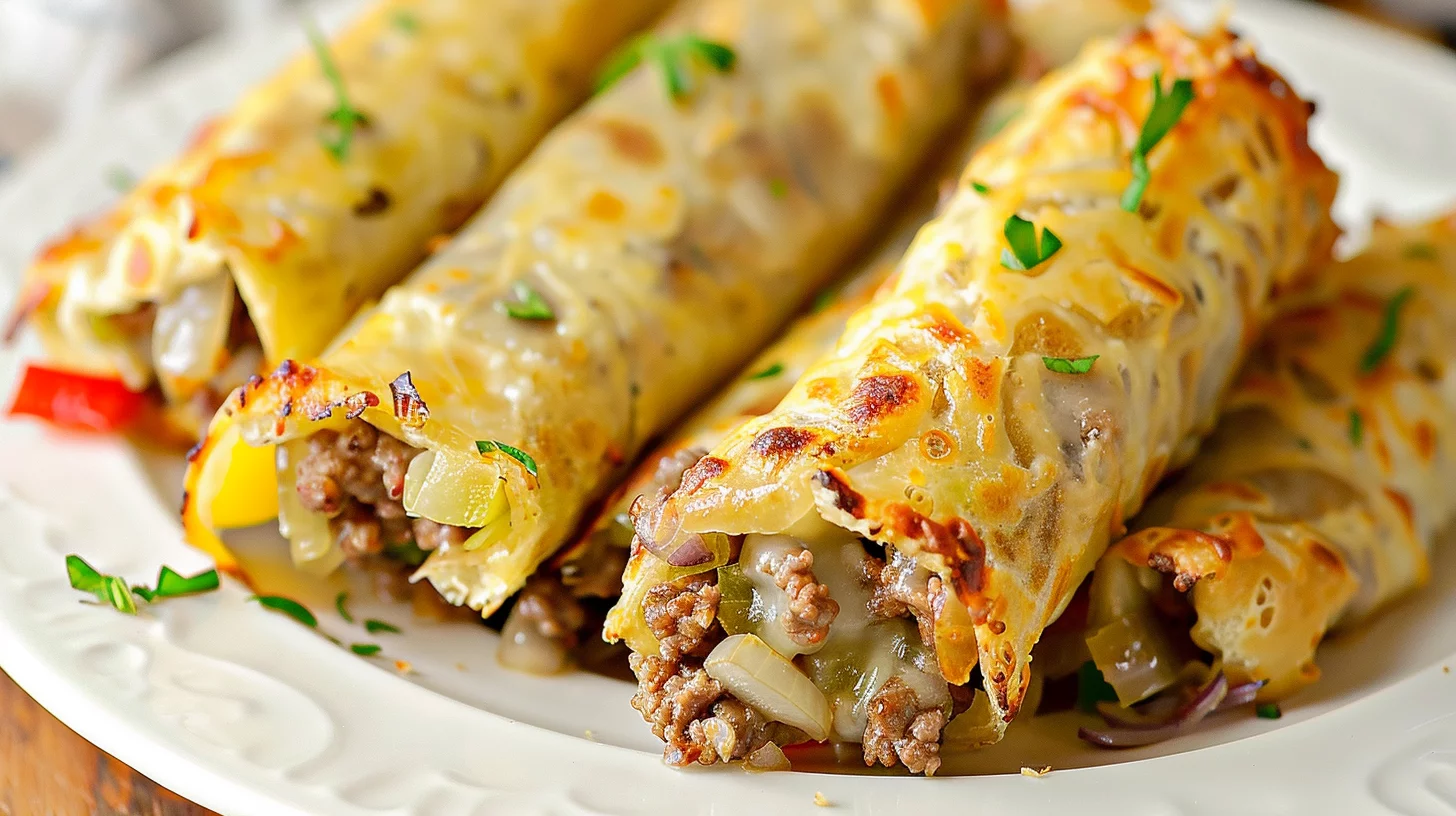 Keto Philly Cheesesteak Rolls