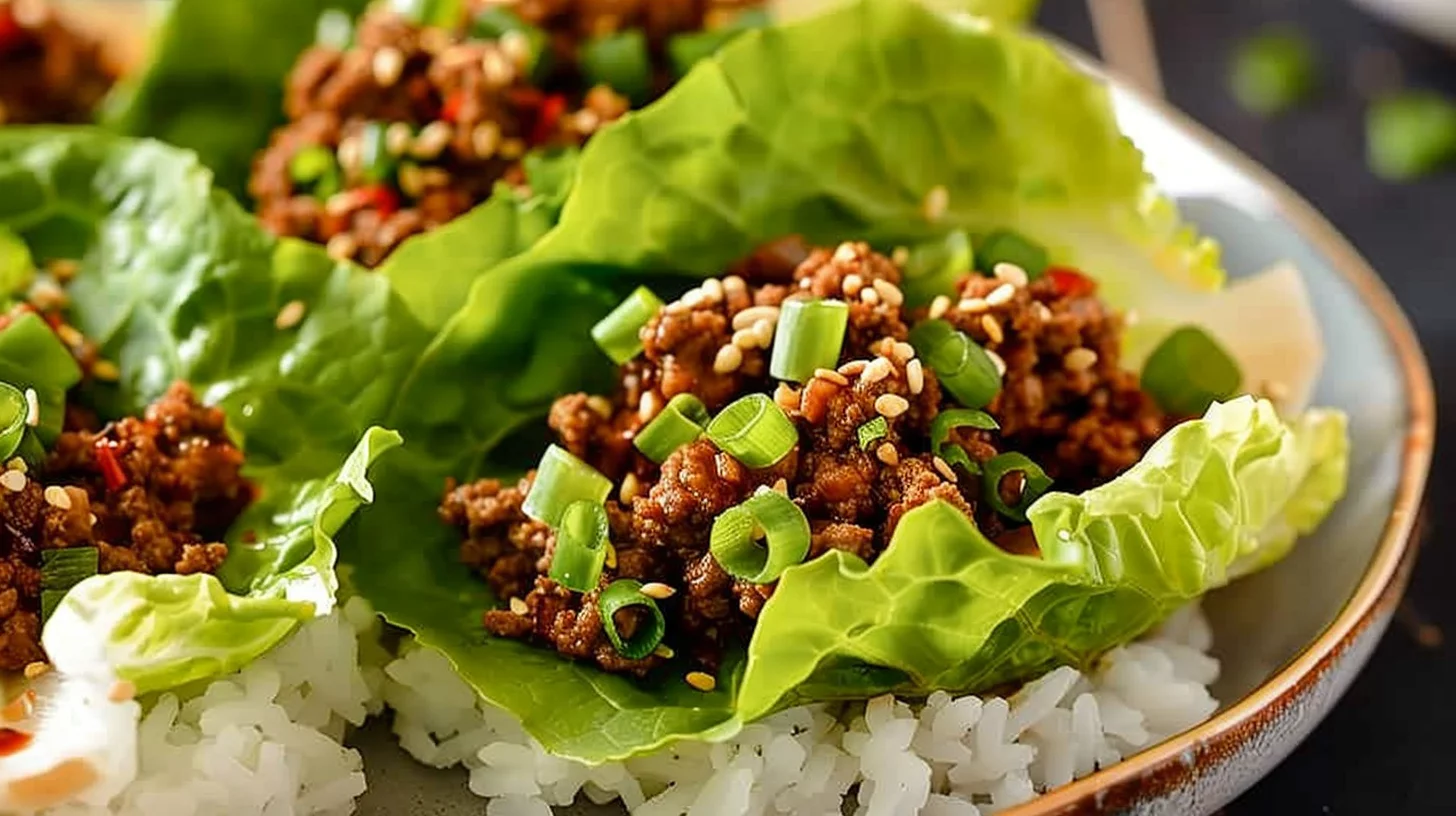 Korean Beef Lettuce Wraps