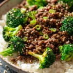 Korean Inspired Ground Beef and Broccoli Protein Bowls