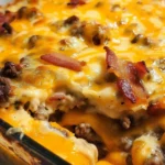 Low-carb Bacon Cheeseburger Casserole