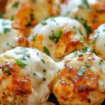 Melted Mozzarella and Ranch Chicken Bombs
