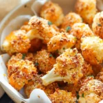 Oven Baked Parmesan Cauliflower Bites