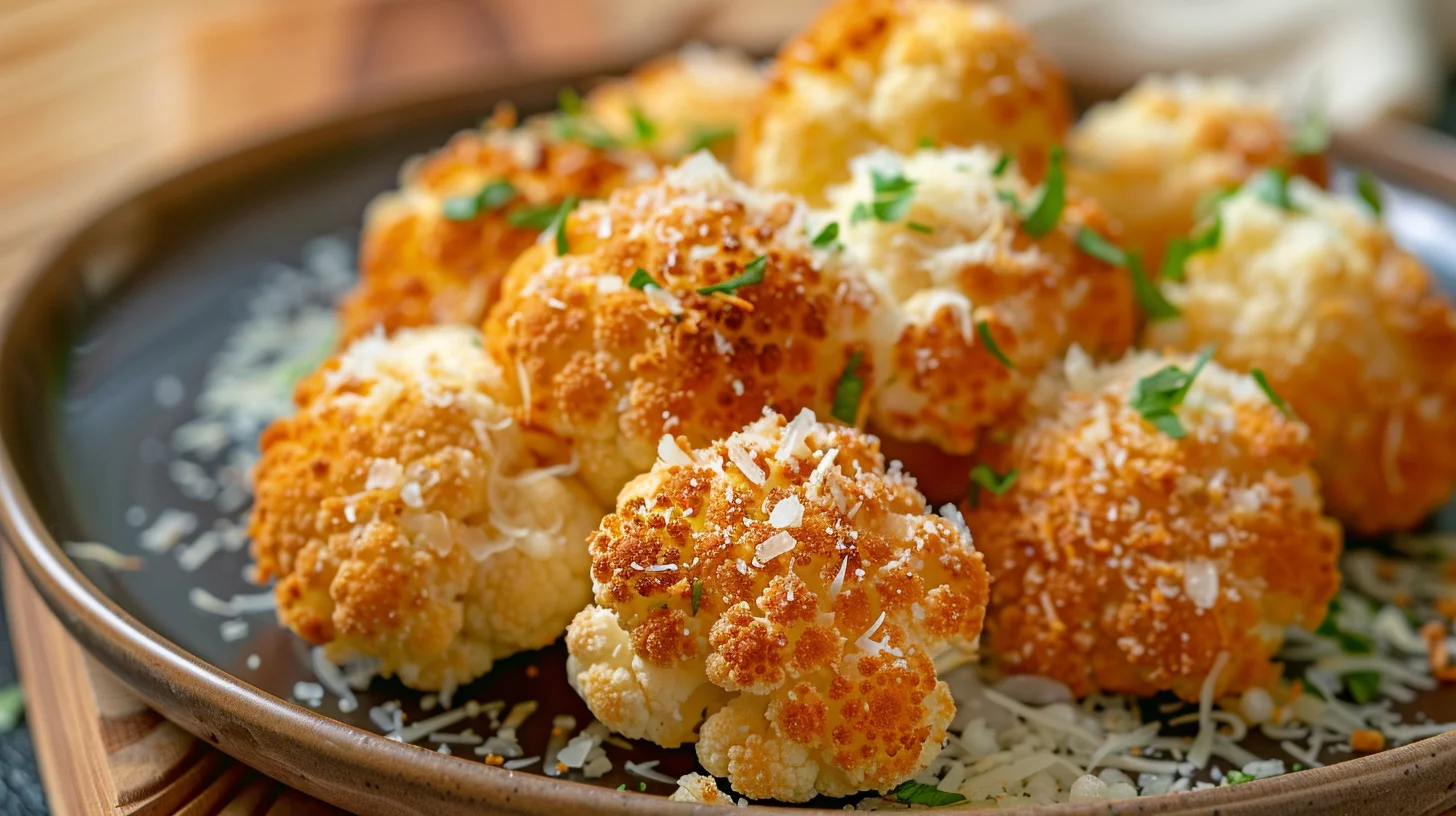 Oven Baked Parmesan Cauliflower Bites