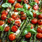 Parmesan Roasted Asparagus With Tomatoes and Balsamic