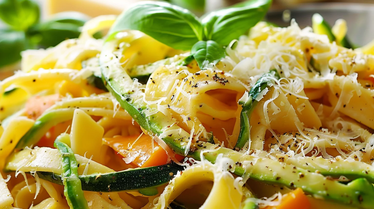 Pasta Primavera With Zucchini Ribbons