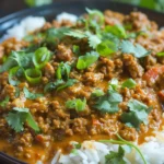 Proteinforward Curried Ground Beef With Peanut Sauce