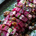Roasted Beet and Goat Cheese Log