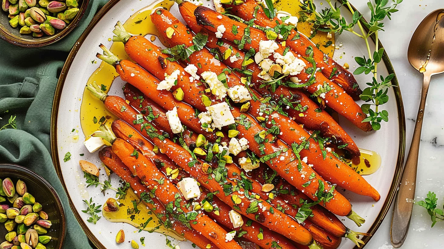 Roasted Carrots With Whipped Feta