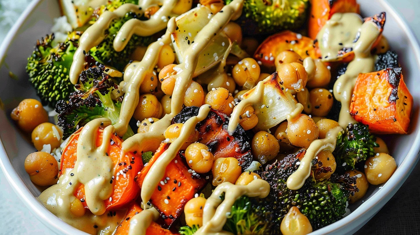 Roasted Chickpea and Veggie Bowl