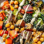 Roasted Veggie and Chickpea Bowls