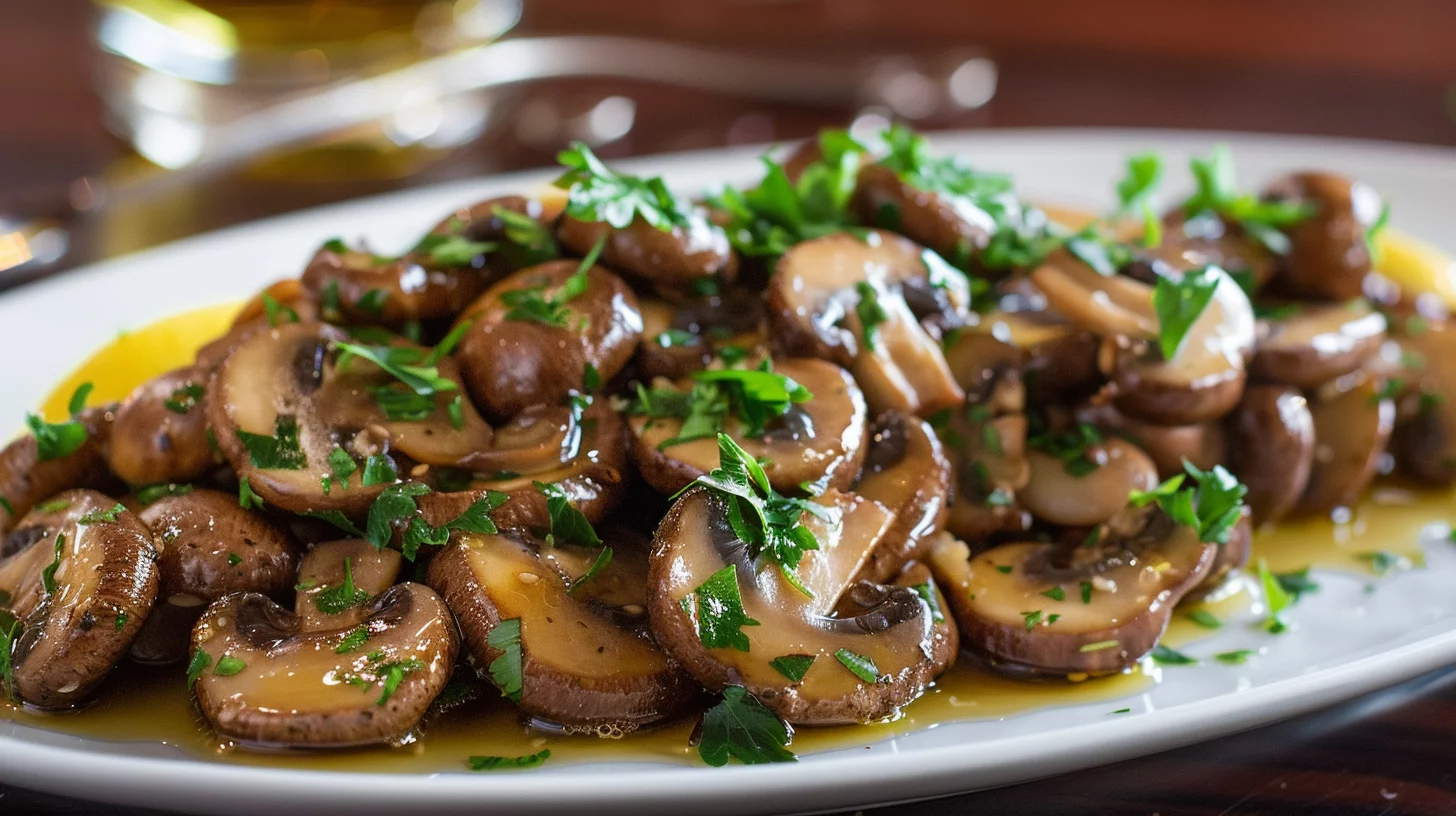 Sautéed Grilled Garlic Mushrooms