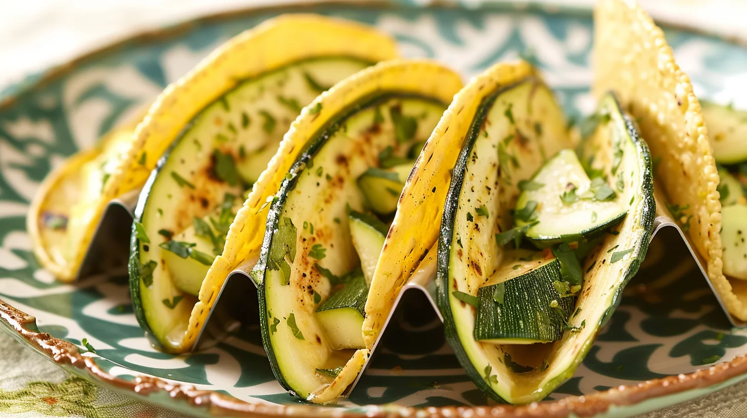 Soft Zucchini Taco Shells