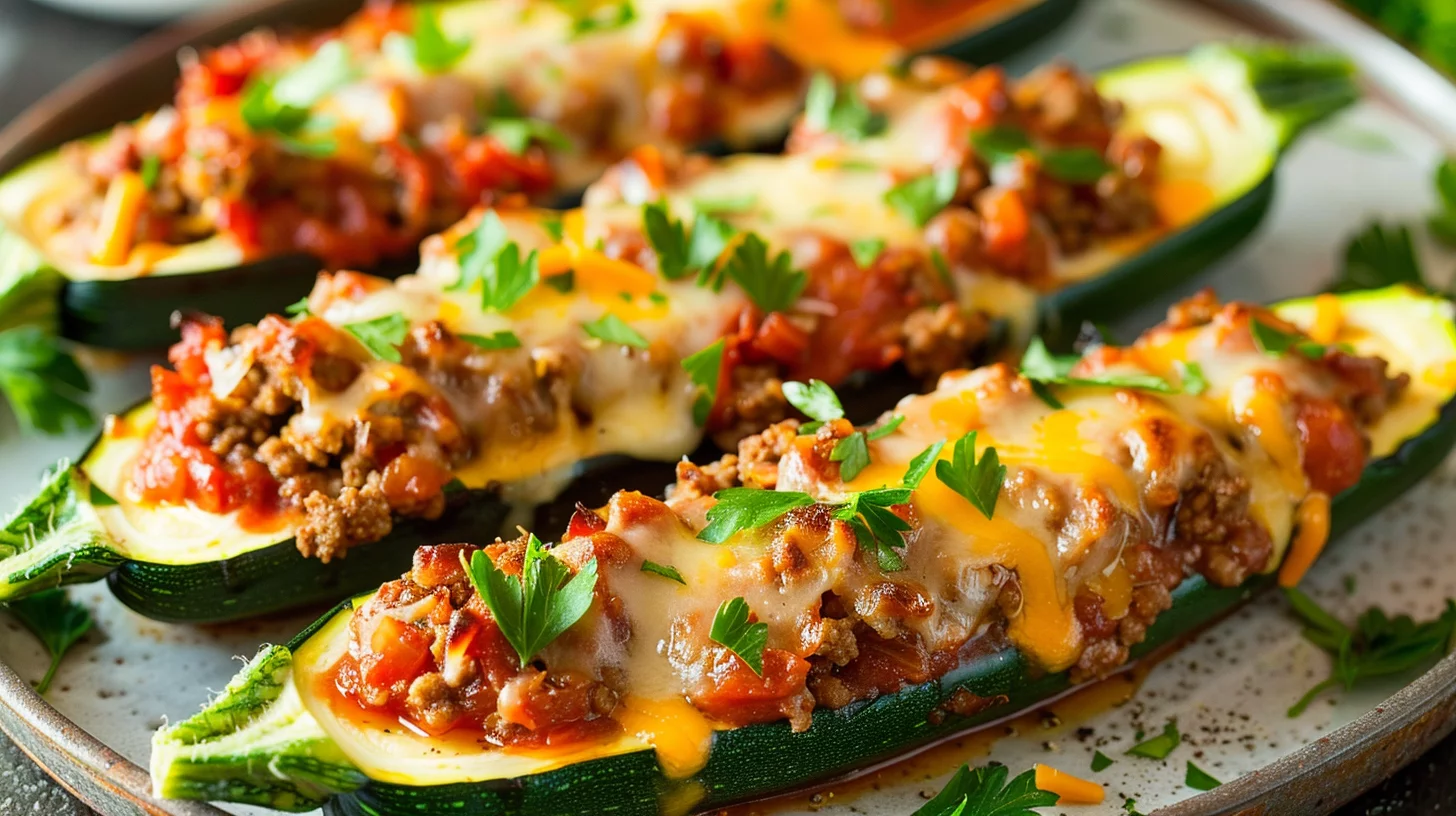 Stuffed Zucchini Boats