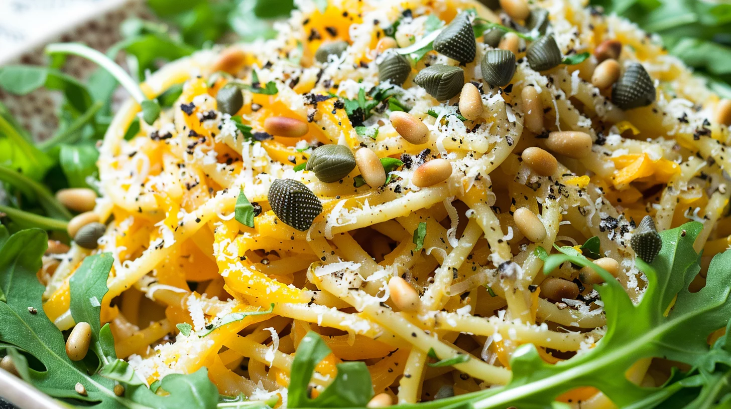 Summer Squash Pasta With Lemony Garlic Sauce Recipe
