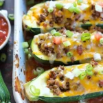Taco Stuffed Zucchini Boats