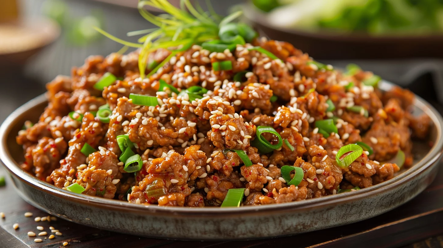 Tasty Spicy Keto Korean Ground Beef