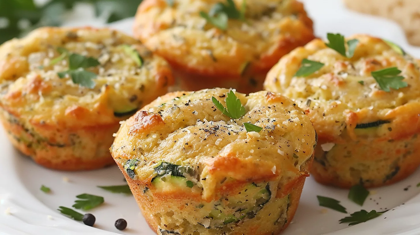 Tasty Veggie Parmesan Zucchini Muffins