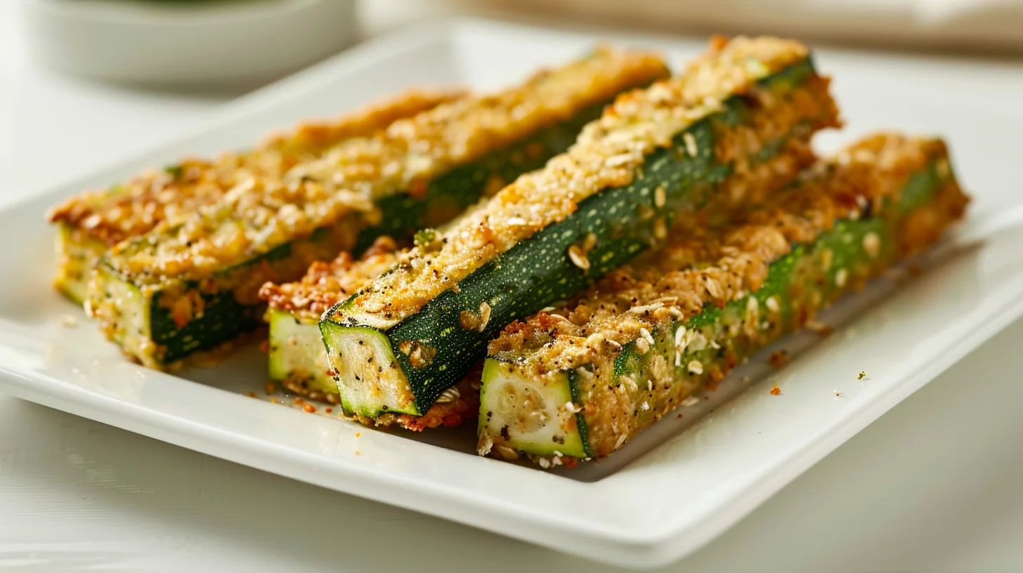 Vegan Zucchini and Oatmeal Sticks Recipe