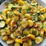 Vibrant Roasted Zucchini and Yellow Squash Salad