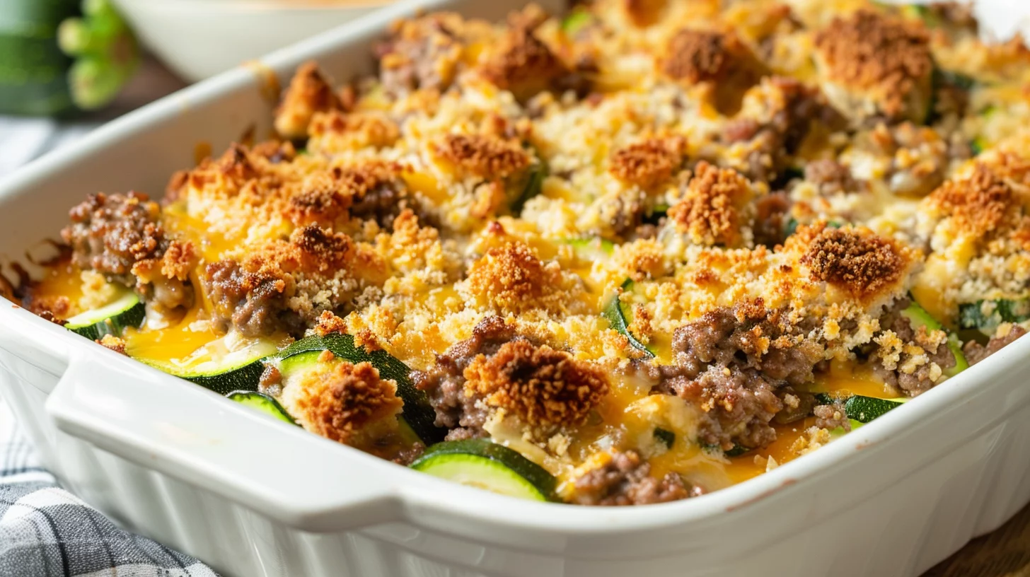 Zucchini Hamburger Casserole
