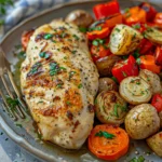 Air Fryer Chicken Breast and Vegetables
