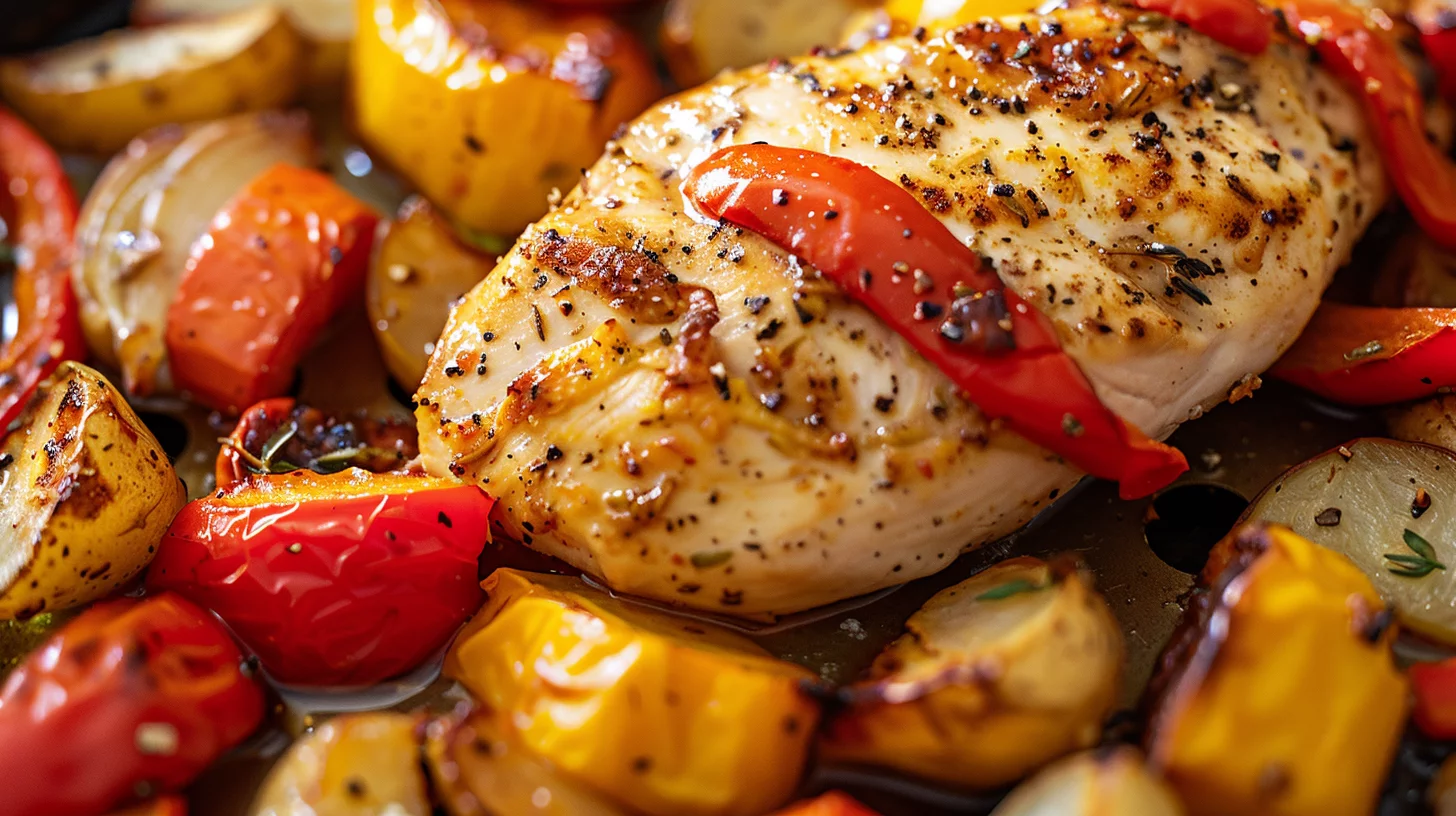 Air Fryer Chicken Breast and Vegetables