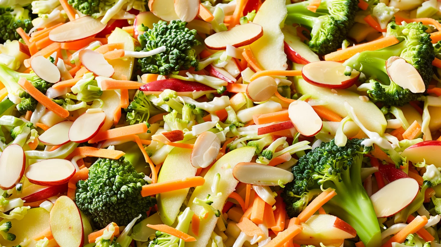 Apple Cheddar Broccoli Slaw