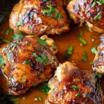 Apple Cider Glazed Chicken Thighs