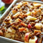 Apple Cinnamon Baked French Toast Casserole Lightened
