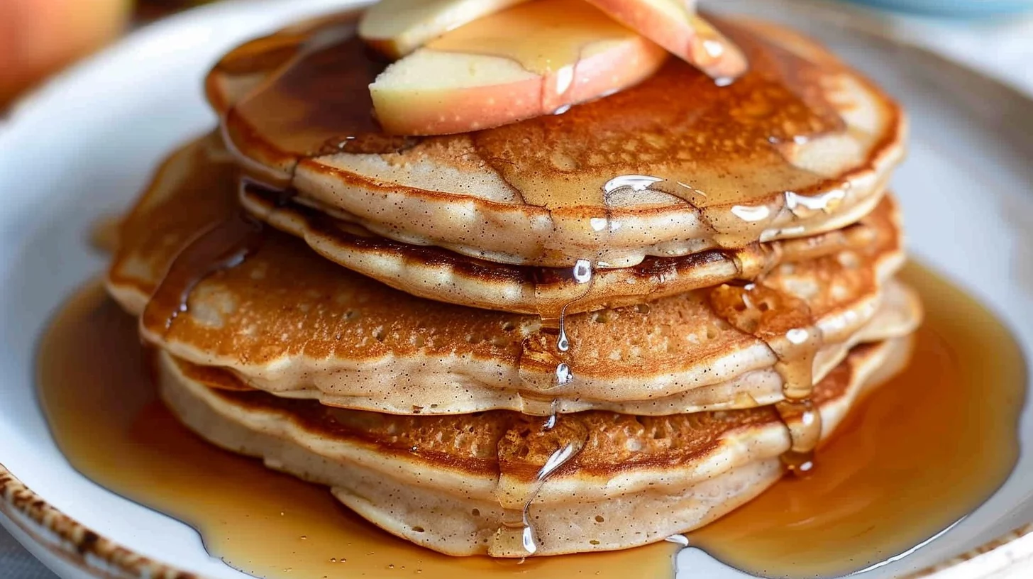 Apple Cinnamon Protein Pancakes